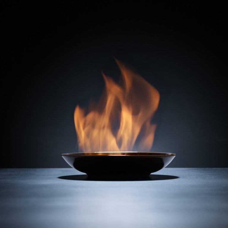 Heizsysteme und Wärme Brennende Flamme als Symbol für moderne Heiz- und Wärmetechnik